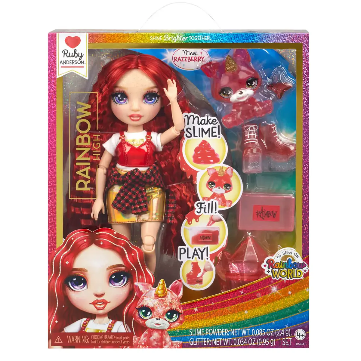 Rainbow High Slime - Ruby Anderson | Cubos Luminosos