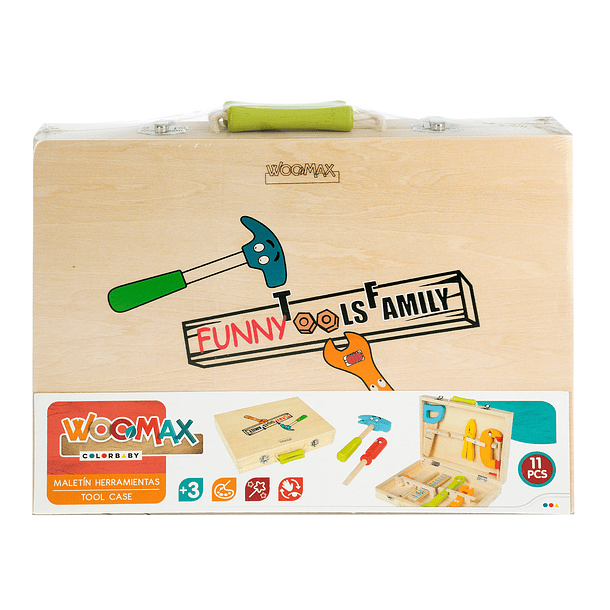 Woomax - Mala de Ferramentas em Madeira 1