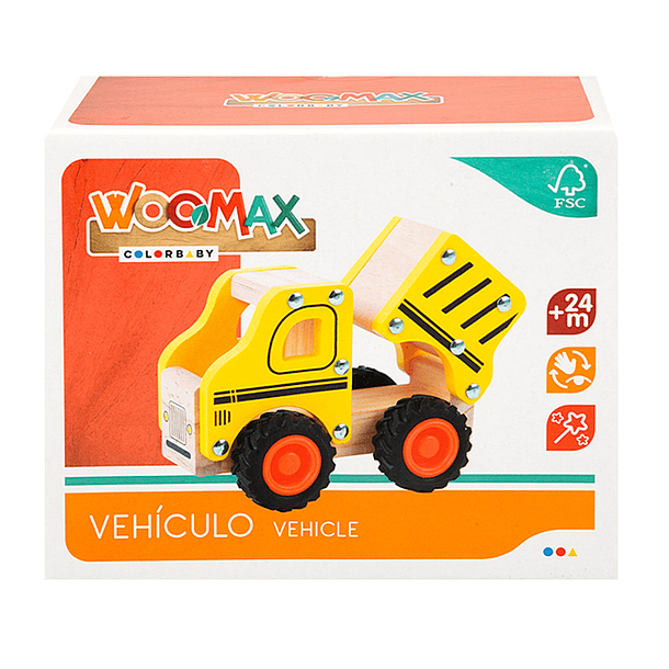 Woomax - Mini Veículo Camião em Madeira 