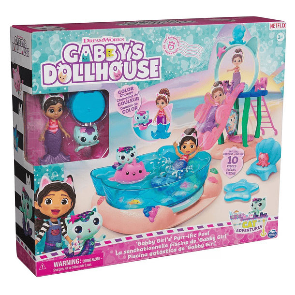 Gabby's Dollhouse - Piscina Gatástica de 'Gabby Girl' 1