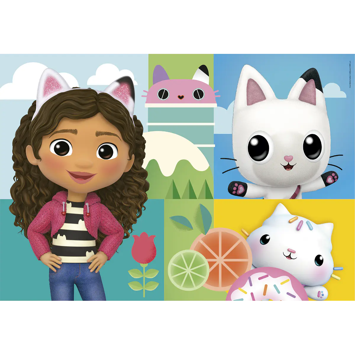 Puzzle 30 pçs - Gabby's Dollhouse | Cubos Luminosos