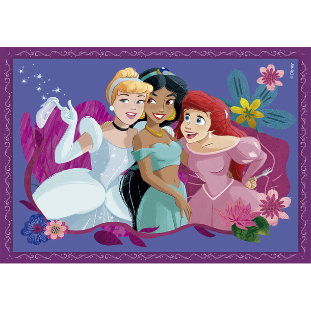Puzzle 4 em 1 - Disney Princess 2
