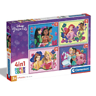 Puzzle 4 em 1 - Disney Princess 1