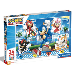 Puzzle Maxi 24 pçs - Sonic