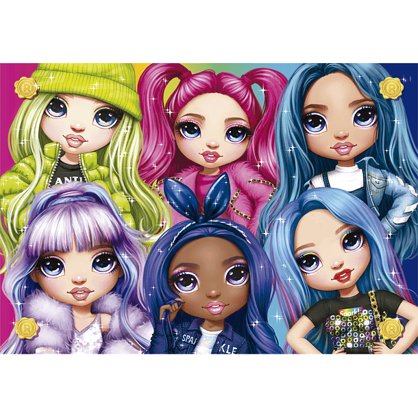 Puzzle Brilliant 104 pçs - Rainbow High 2