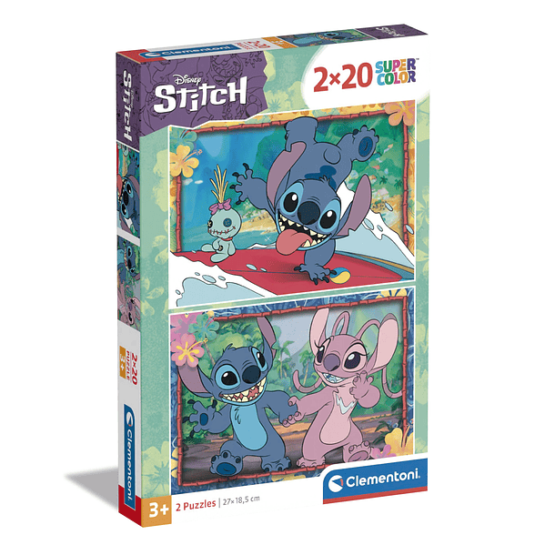 Puzzle 2x20 pçs - Stitch 1