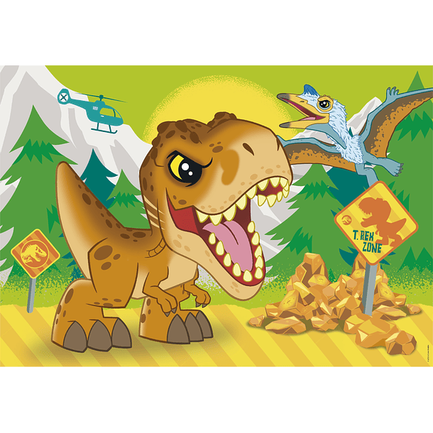 Puzzle 2x20 pçs - Jurassic World 3