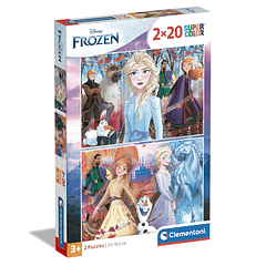Puzzle 2x20 pçs - Frozen