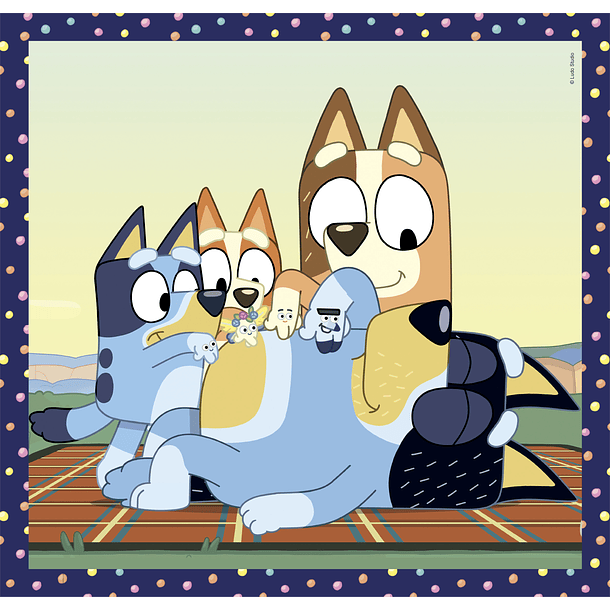 Puzzle 3 x 48 pçs - Bluey 3