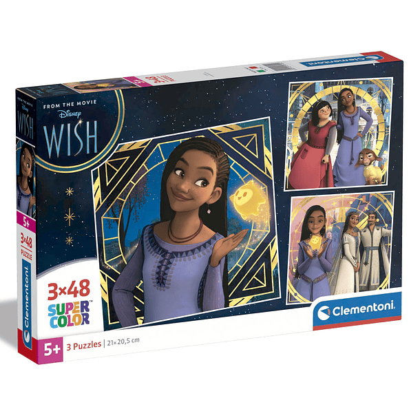 Puzzle 3 x 48 pçs - Wish 1