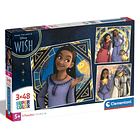 Puzzle 3 x 48 pçs - Wish 1