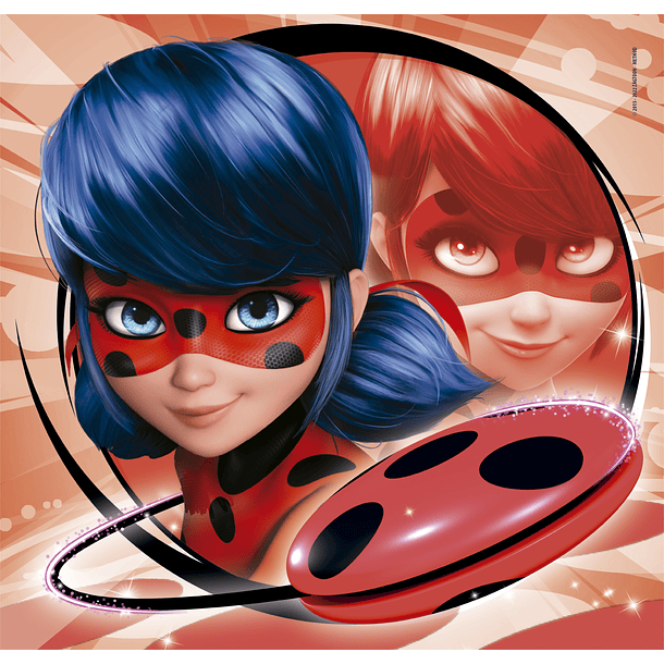 Puzzle 3 x 48 pçs - Ladybug 2