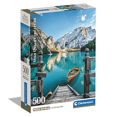 Puzzle 500 pçs - Braies Lake