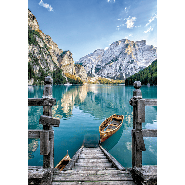 Puzzle 500 pçs - Braies Lake 2