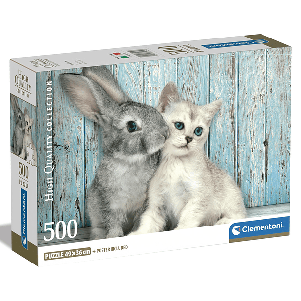 Puzzle 500 pçs - Cat & Bunny 1
