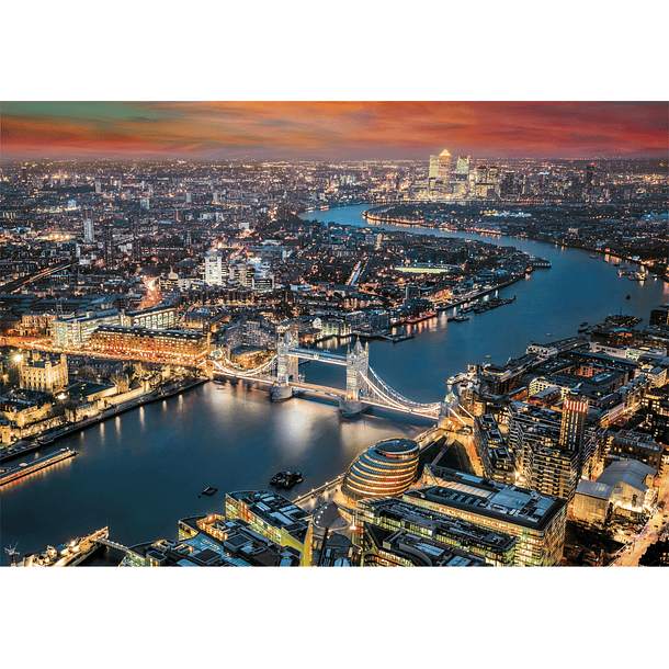Puzzle 2000 pçs - Foto Aérea de Londres 2