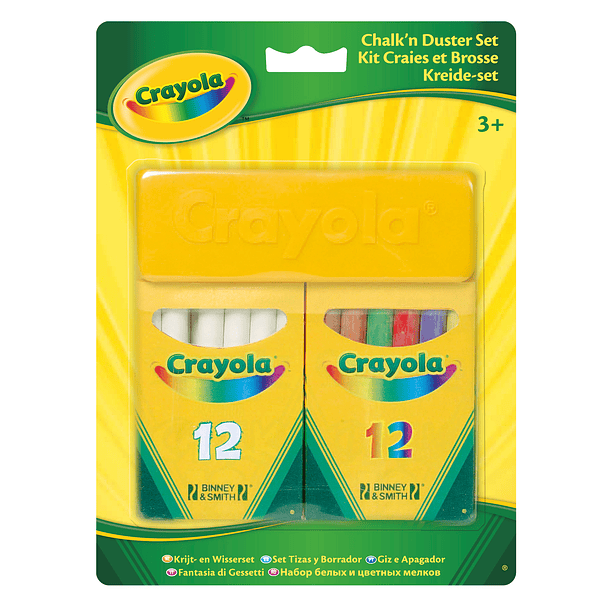 Crayola - Conjunto de 24 Giz e Apagador 