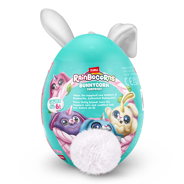 Rainbocorns - Mini Peluche Bunnycorn Surprise Cinza 2