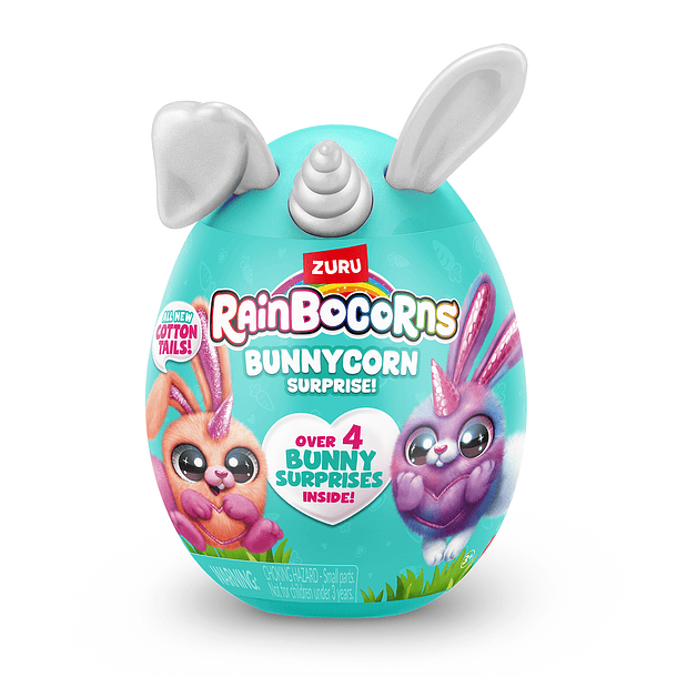 Rainbocorns - Mini Peluche Bunnycorn Surprise Cinza 1