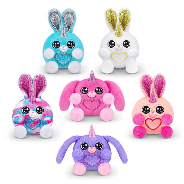 Rainbocorns - Mini Peluche Bunnycorn Surprise Cinza 4