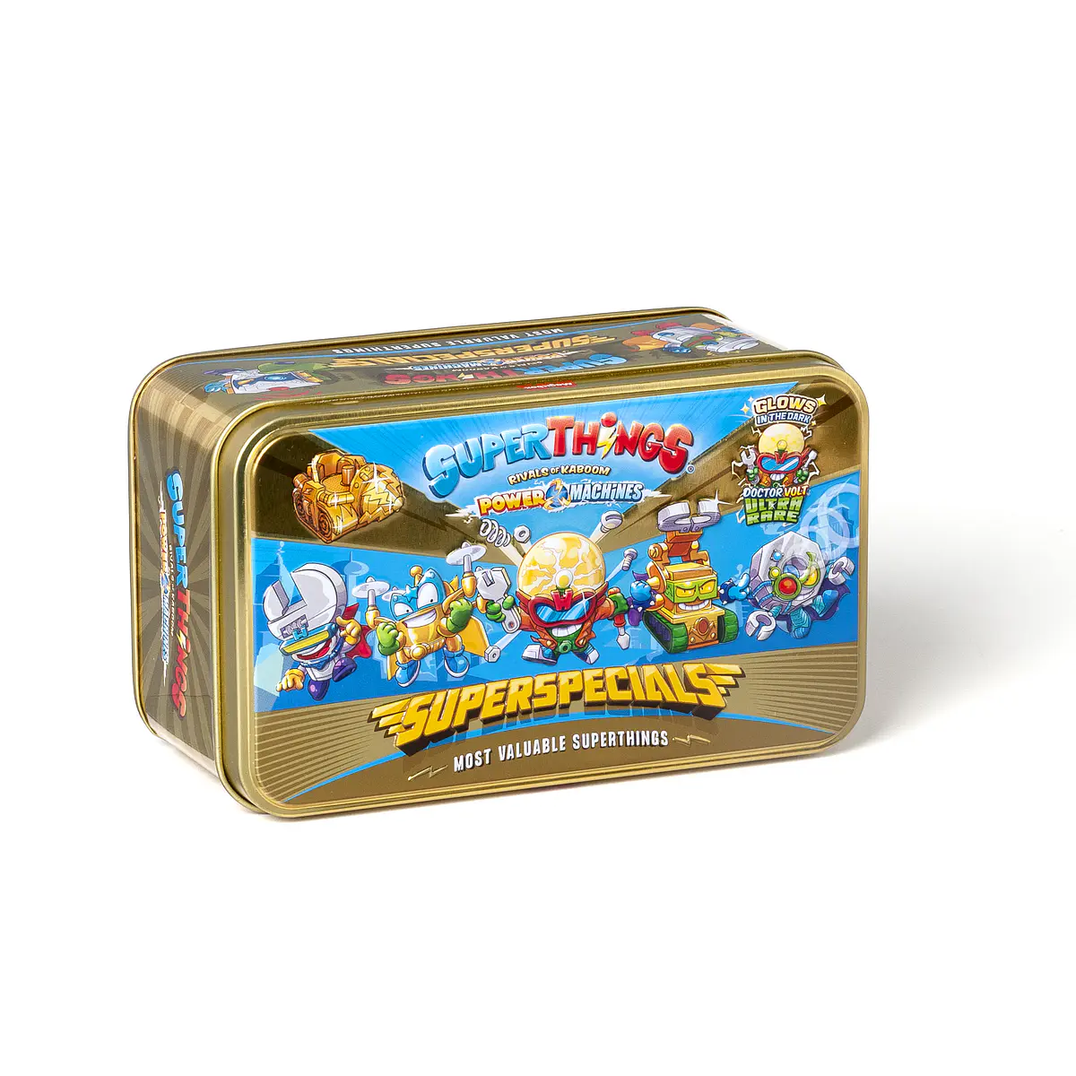 SuperThings III - Gold Tin Super Specials - 9 Figurines Exclusives Série 3 - Coffret
