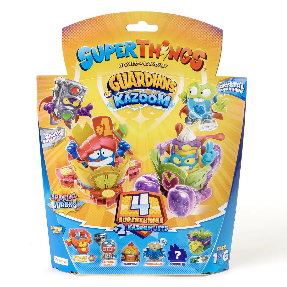 SuperThings Guardians of Kazoom - Pack 4 + 2 Kazoom Jets | Cubos Luminosos