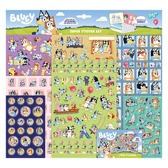 Bluey - Conjunto Super Stickers