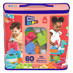 Mega Bloks - Bolsa Rosa 60 Peças