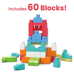 Mega Bloks - Bolsa Rosa 60 Peças