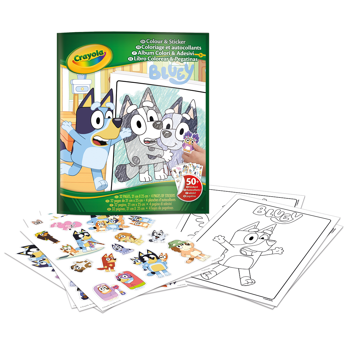 Crayola Color & Sticker - Bluey | Cubos Luminosos