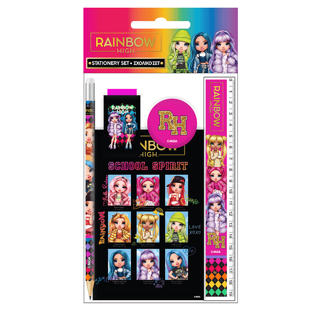 Conjunto Escolar - Rainbow High 