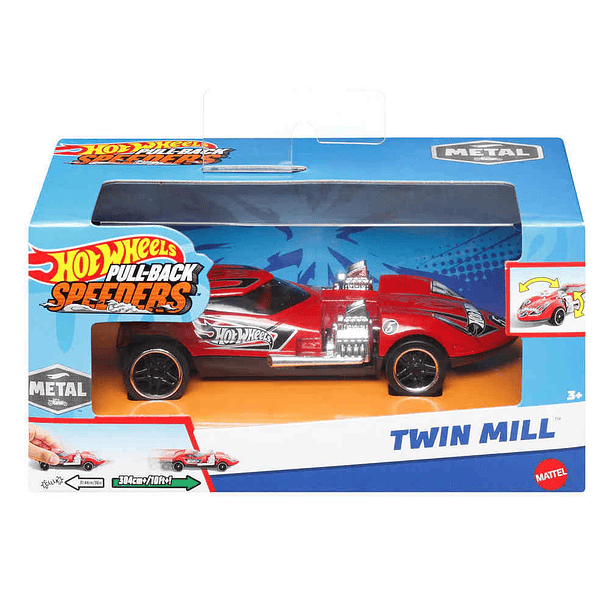 Hot Wheels Pull-Back Speeders - Twin Mill 