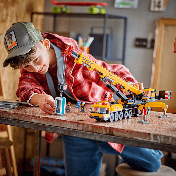 Grua de Construção Móvel Amarela 10