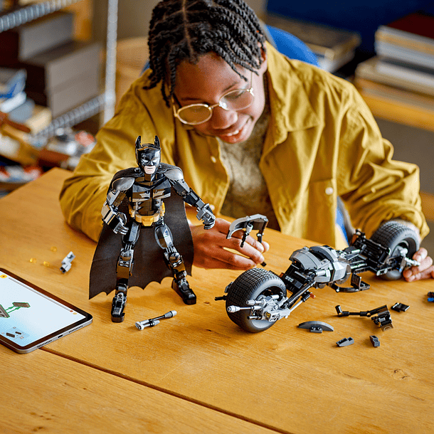 Figura de Construção do Batman e Mota Bat-Pod 6
