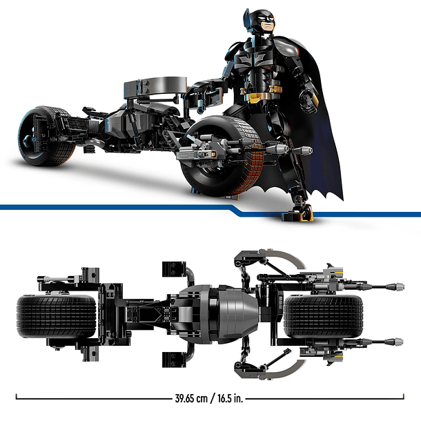 Figura de Construção do Batman e Mota Bat-Pod 3