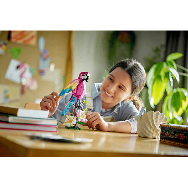 Papagaio Exótico Cor de Rosa 7