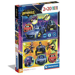 Puzzle 2x20 pçs - Batwheels