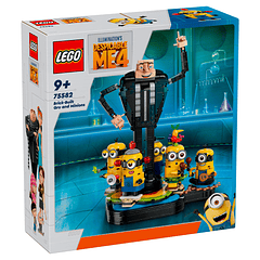 Gru e Minions Construídos com Peças