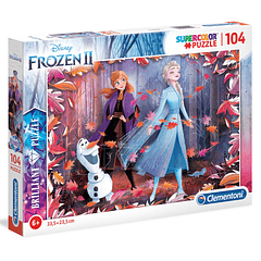 Puzzle Brilliant 104 pçs - Frozen II