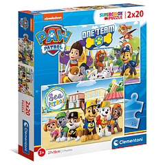 Puzzle 2x20 pçs - Patrulha Pata