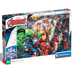 Puzzle Brilliant 104 pçs - Marvel Avengers