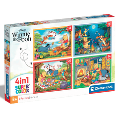 Puzzle 4 em 1 - Winnie the Pooh