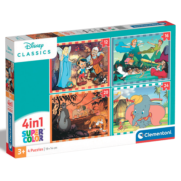 Puzzle 4 em 1 - Disney Classics 1