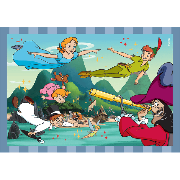 Puzzle 4 em 1 - Disney Classics 3