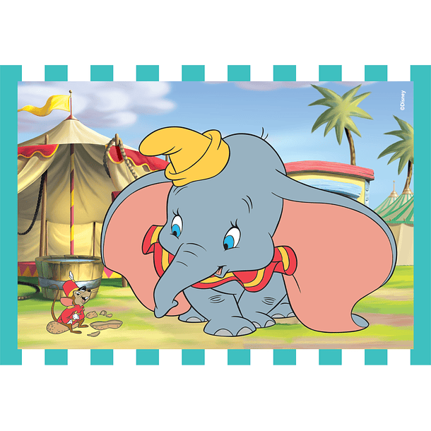 Puzzle 4 em 1 - Disney Classics 5
