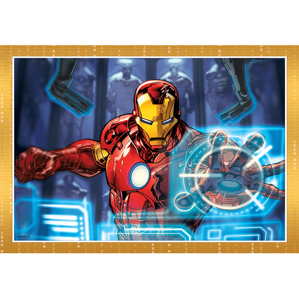 Puzzle 4 em 1 - Marvel Avengers 3