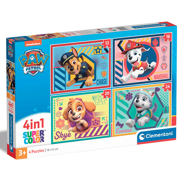 Puzzle 4 em 1 - Patrulha Pata 1