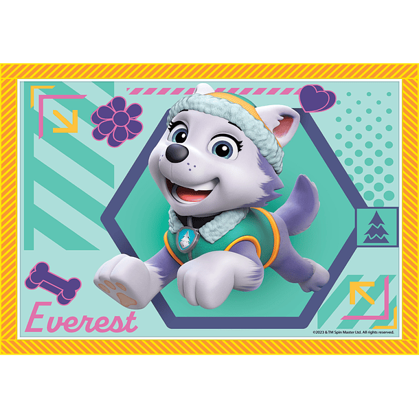 Puzzle 4 em 1 - Patrulha Pata 4