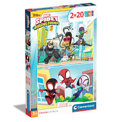 Puzzle 2x20 pçs - Spidey