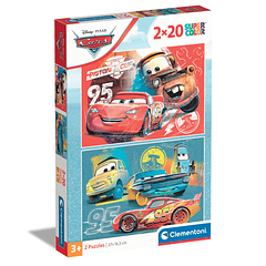 Puzzle 2x20 pçs - Cars